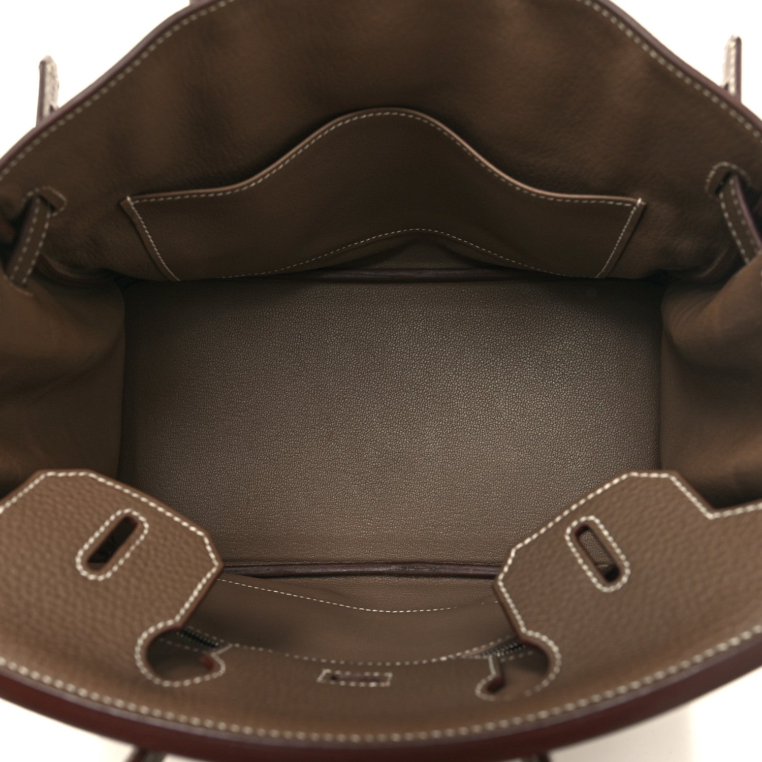 Hermes Taurillon Clemence Birkin 30 Etoupe 5 of 13
