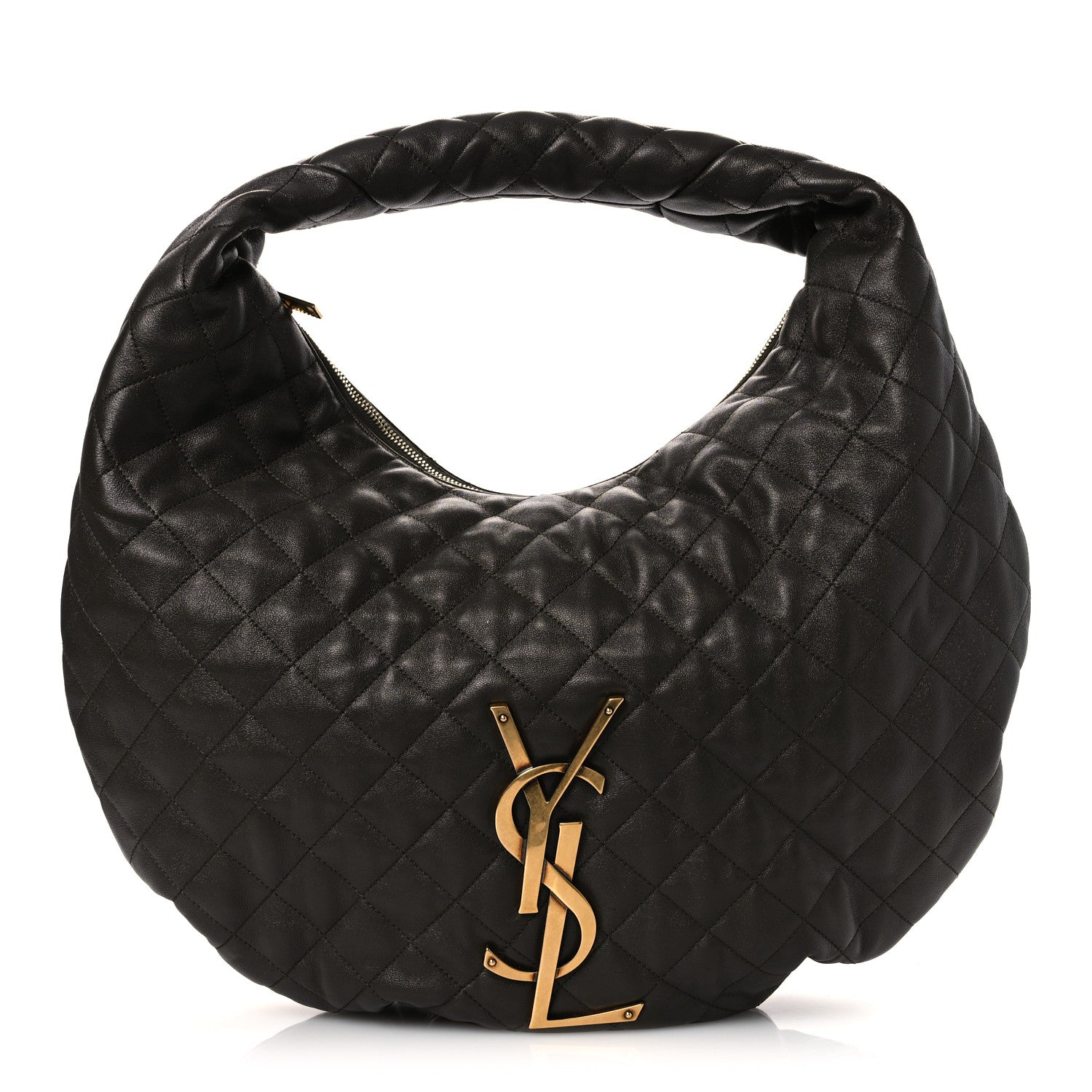 Saint Laurent Lambskin Quilted Maxi Icare Shopping Tote Light Musk 1 of 11
