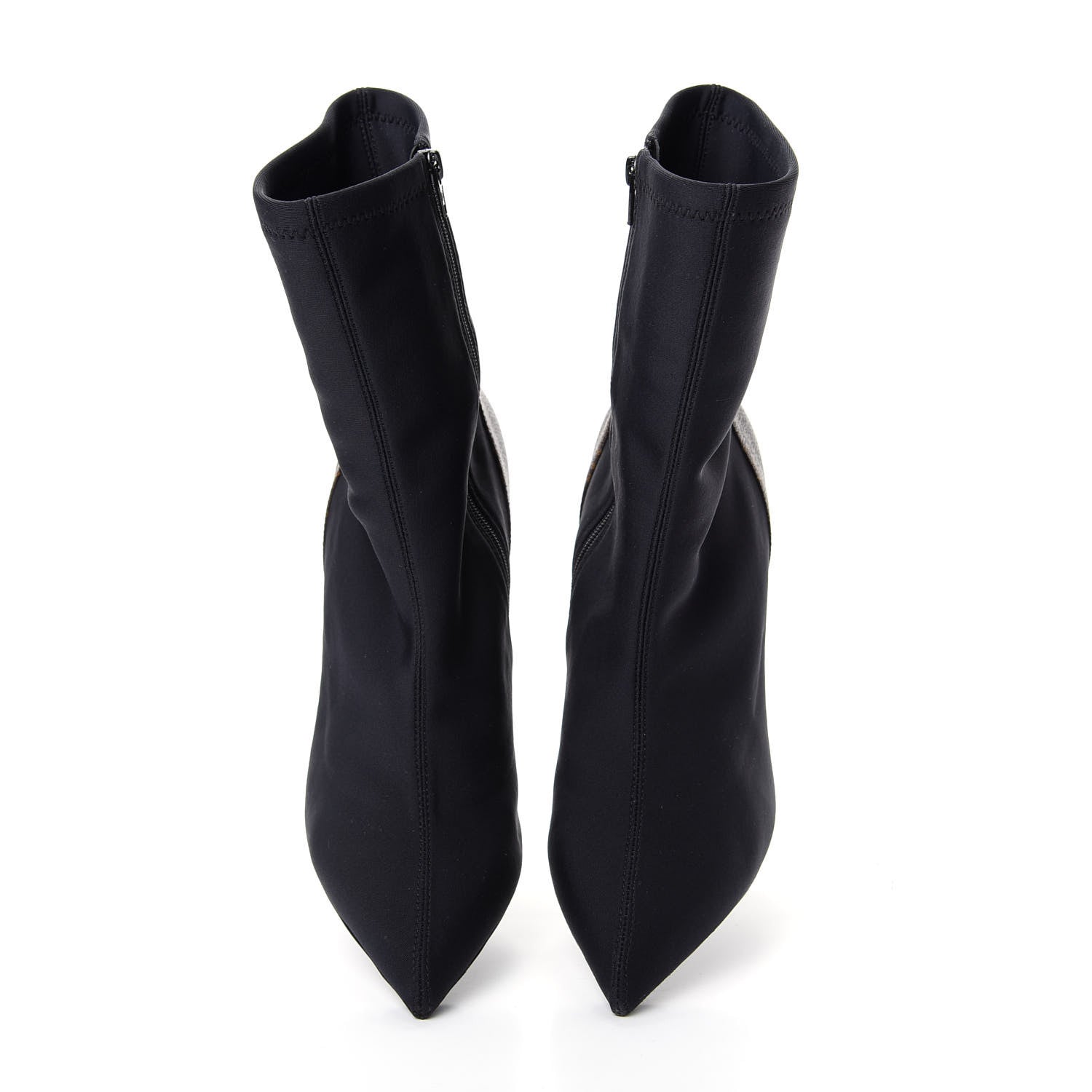 Louis Vuitton Monogram Neoprene Matchmake Ankle Boots 40 Black 5 of 11