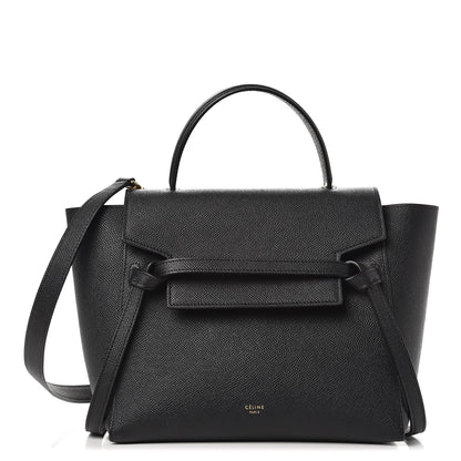 Celine Grained Calfskin Micro Belt Bag Black 1 of 6