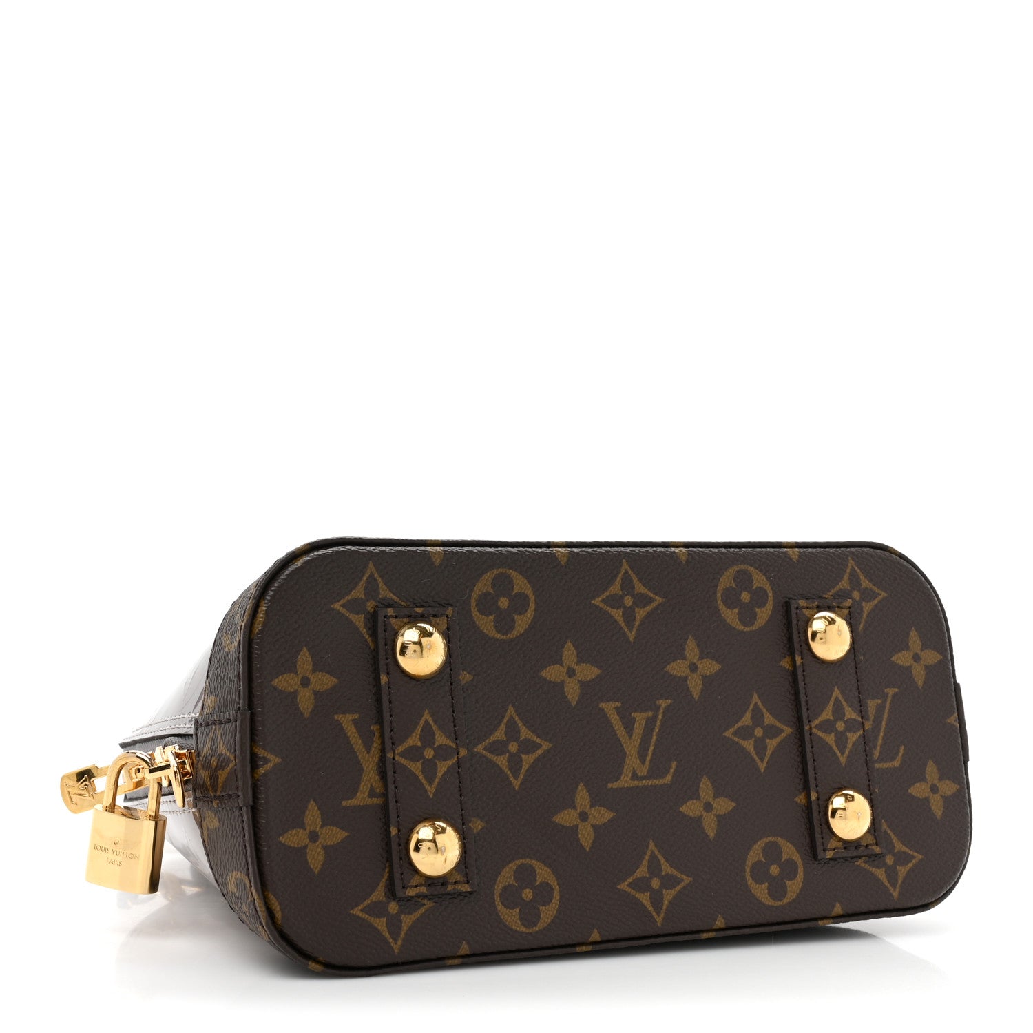 Louis Vuitton Vernis Epi Monogram Alma BB Champagne Metallise 4 of 10