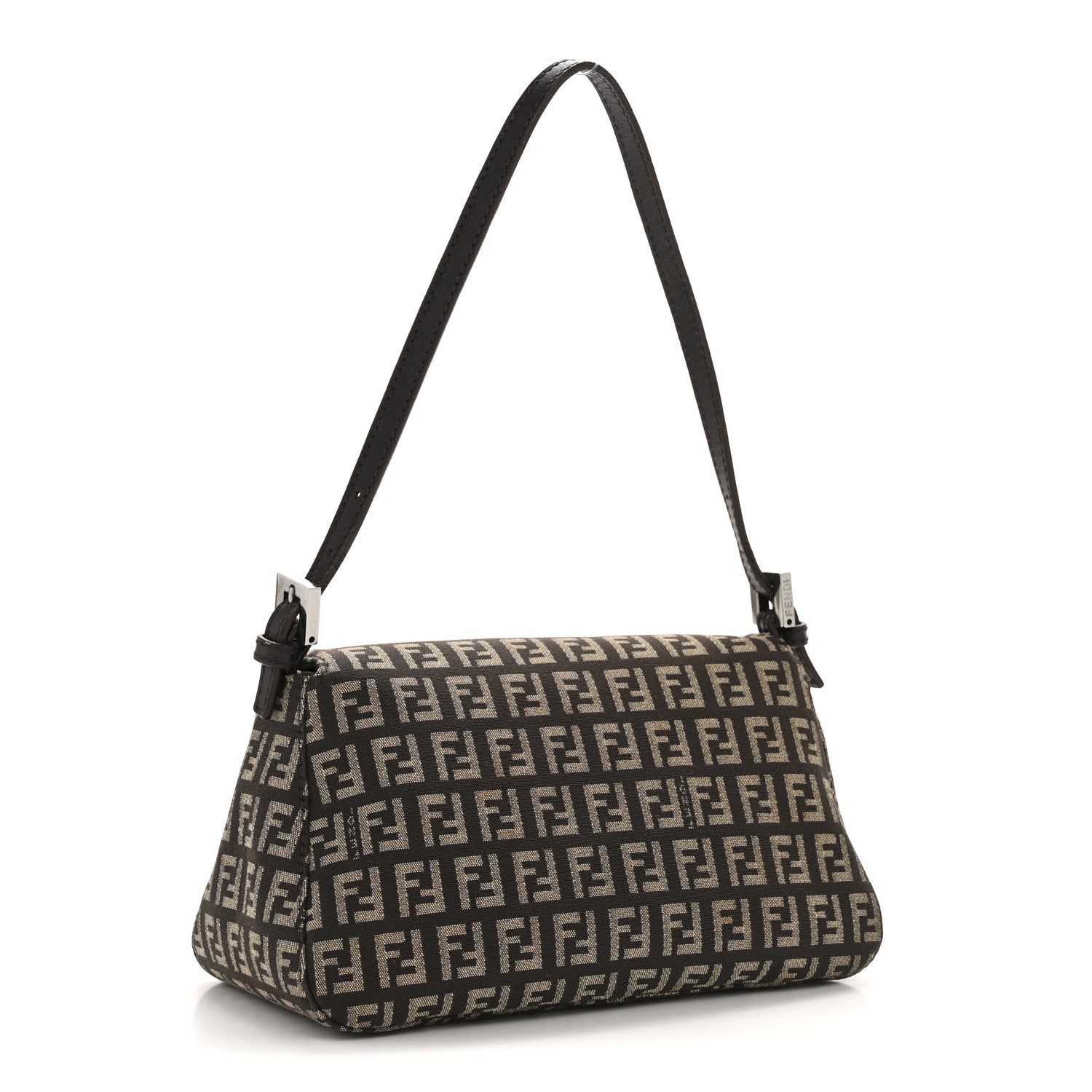 Fendi Zucchino Vitello Mini Mama Baguette Testa di Moro Beige 3 of 12