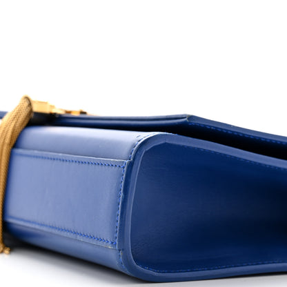 Saint Laurent Smooth Calfskin Medium Classic Monogram Kate Tassel Satchel Royal Blue 12 of 14