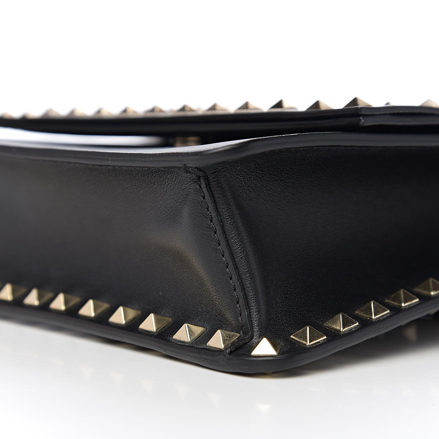 Valentino Garavani Vitello Rockstud Side Slip Crossbody Black 7 of 8