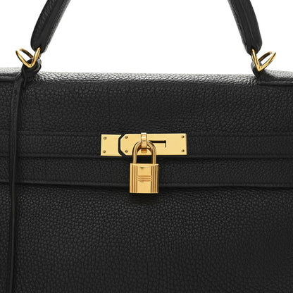 Hermes Taurillon Clemence Kelly Retourne 35 Black 8 of 13