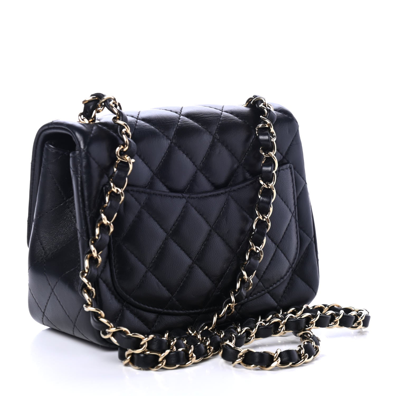 Chanel Lambskin Quilted Mini Square Flap Black 2 of 4