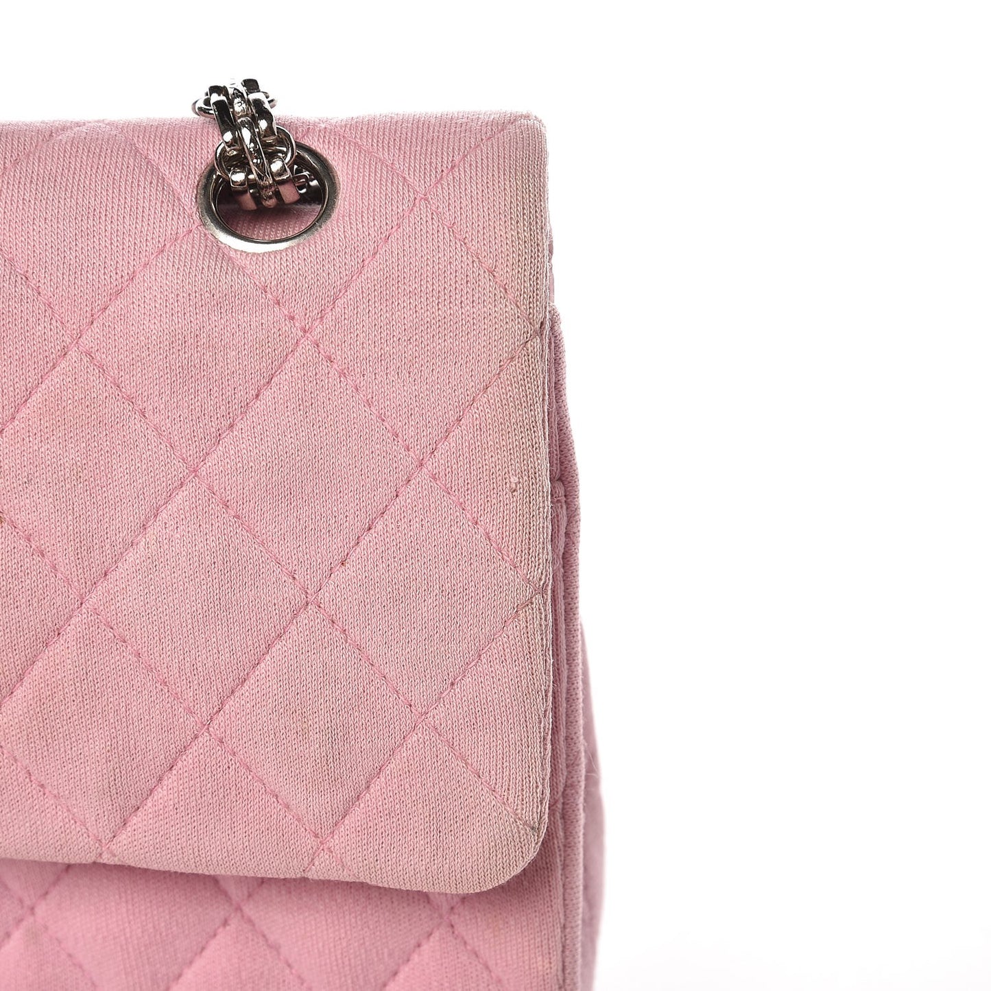 Jersey Quilted Medium Double Flap Pink