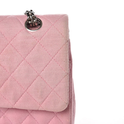 Chanel Jersey Quilted Medium Double Flap Pink 15 of 15