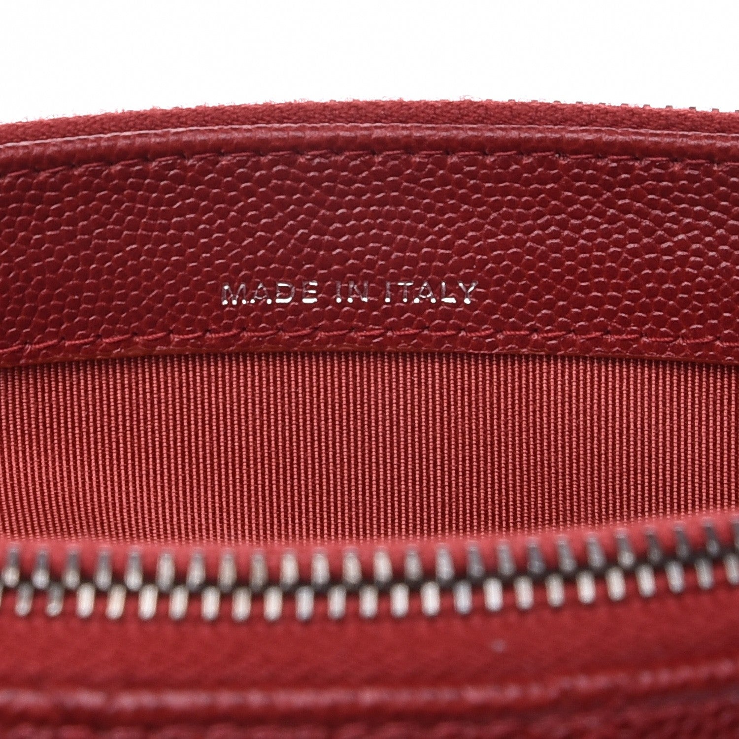 Chanel Caviar Quilted Small Clutch With Chain Red 9 of 10