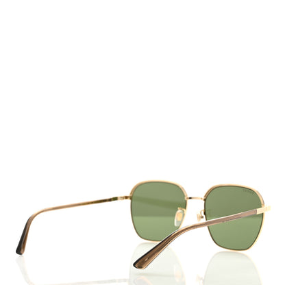 Gucci Metal Square Frame Sunglasses GG0110SA Gold Grey 4 of 8