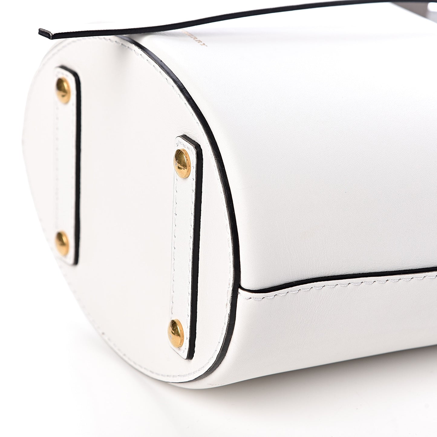 Supple Calfskin Small Bucket Chalk White