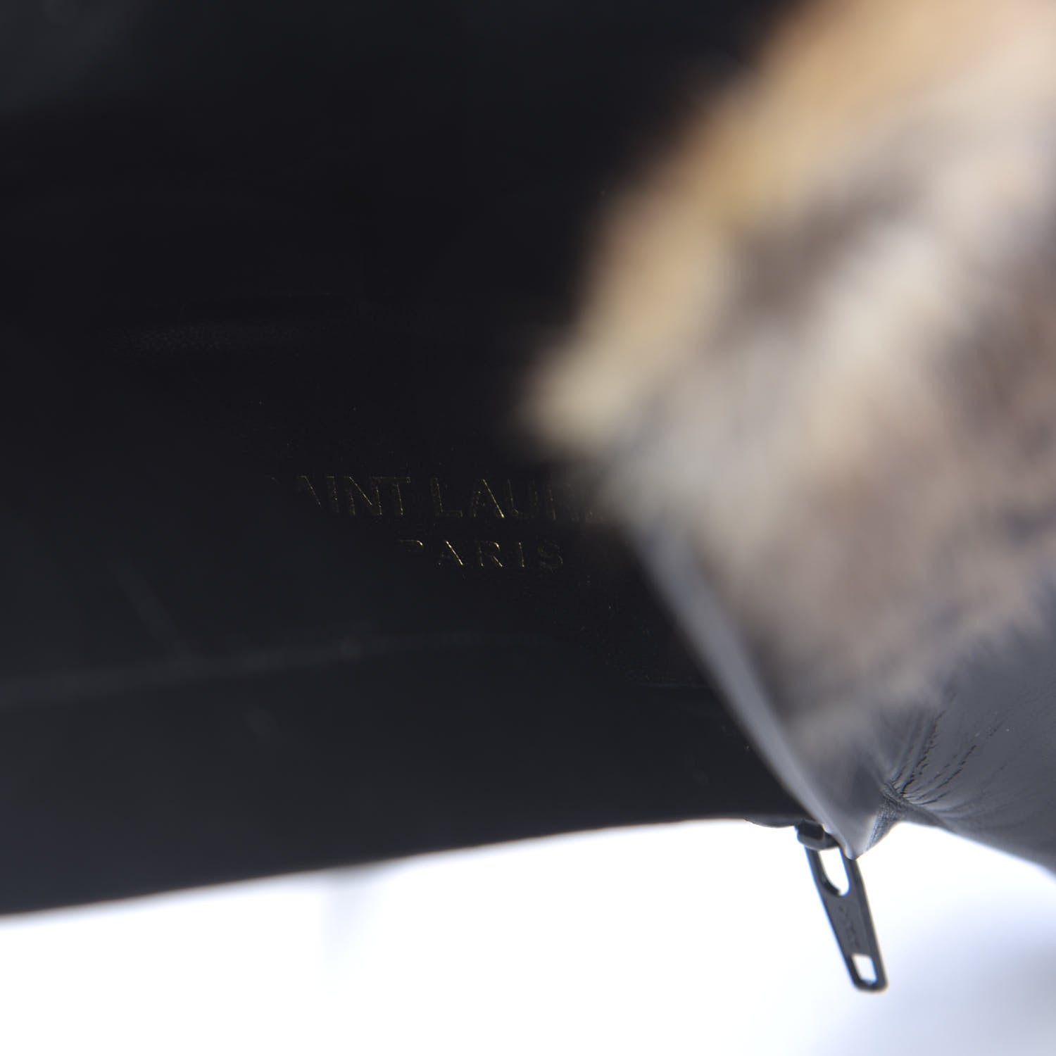 Saint Laurent Calfskin Fur Debbie Booties 37.5 Black 8 of 10