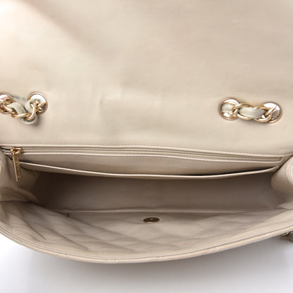 Chanel Lambskin Quilted Jumbo Single Flap Ivory 5 of 12
