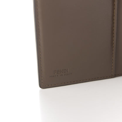 Fendi Vitello Soft Bi-Color FF 1974 Embossed Passport Cover Maya Black 6 of 8