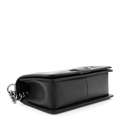 Chanel Lambskin Quilted Medium Boy Flap Black 4 of 11