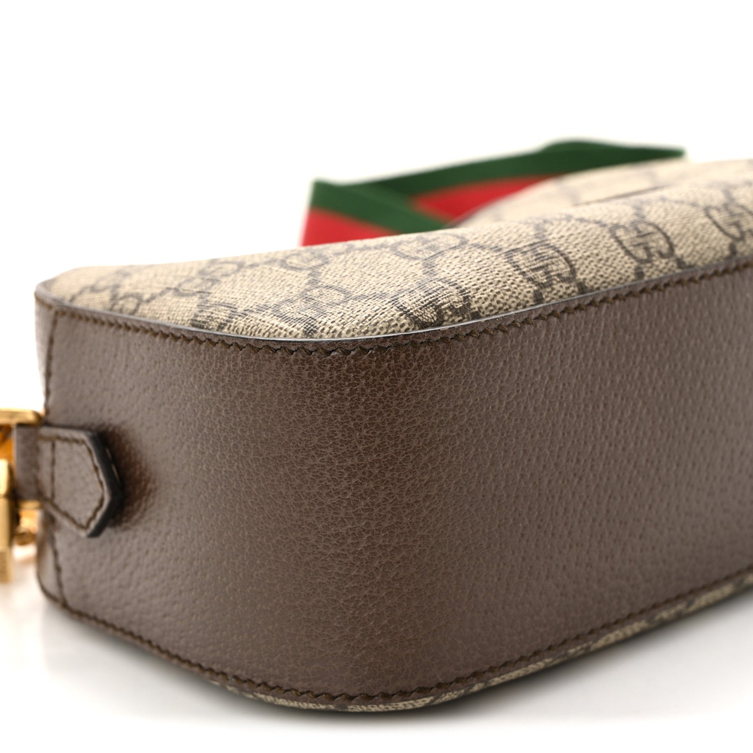 Gucci GG Supreme Monogram Web Neo Vintage Shoulder Bag Beige New Acero Crop 9 of 10