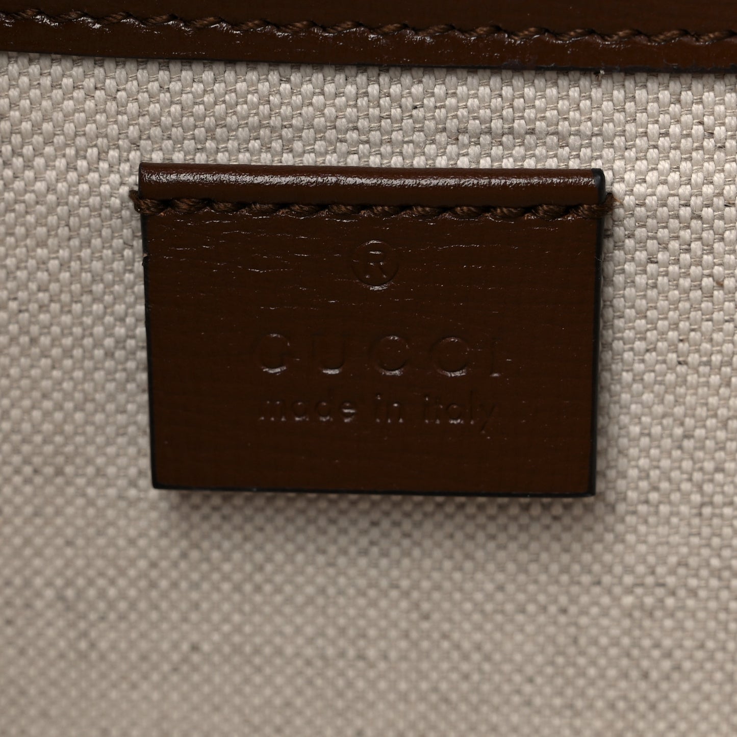 GG Supreme Monogram Azalea Calfskin Mini Horsebit 1955 Foldover Top Handle Bag Beige Ebony Brown Sugar