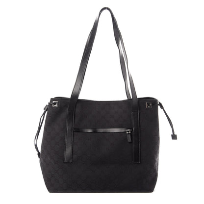 Gucci Monogram Drawstring Tote Black 1 of 9