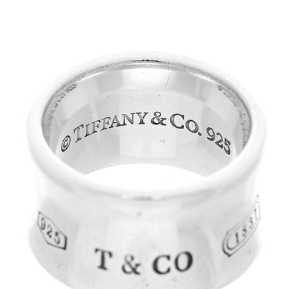 Tiffany Sterling Silver Wide 1837 Ring 51 5.75 4 of 7
