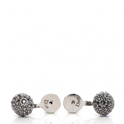 Christian Dior Crystal Star CD La Petite Tribal Earrings Silver 4 of 4