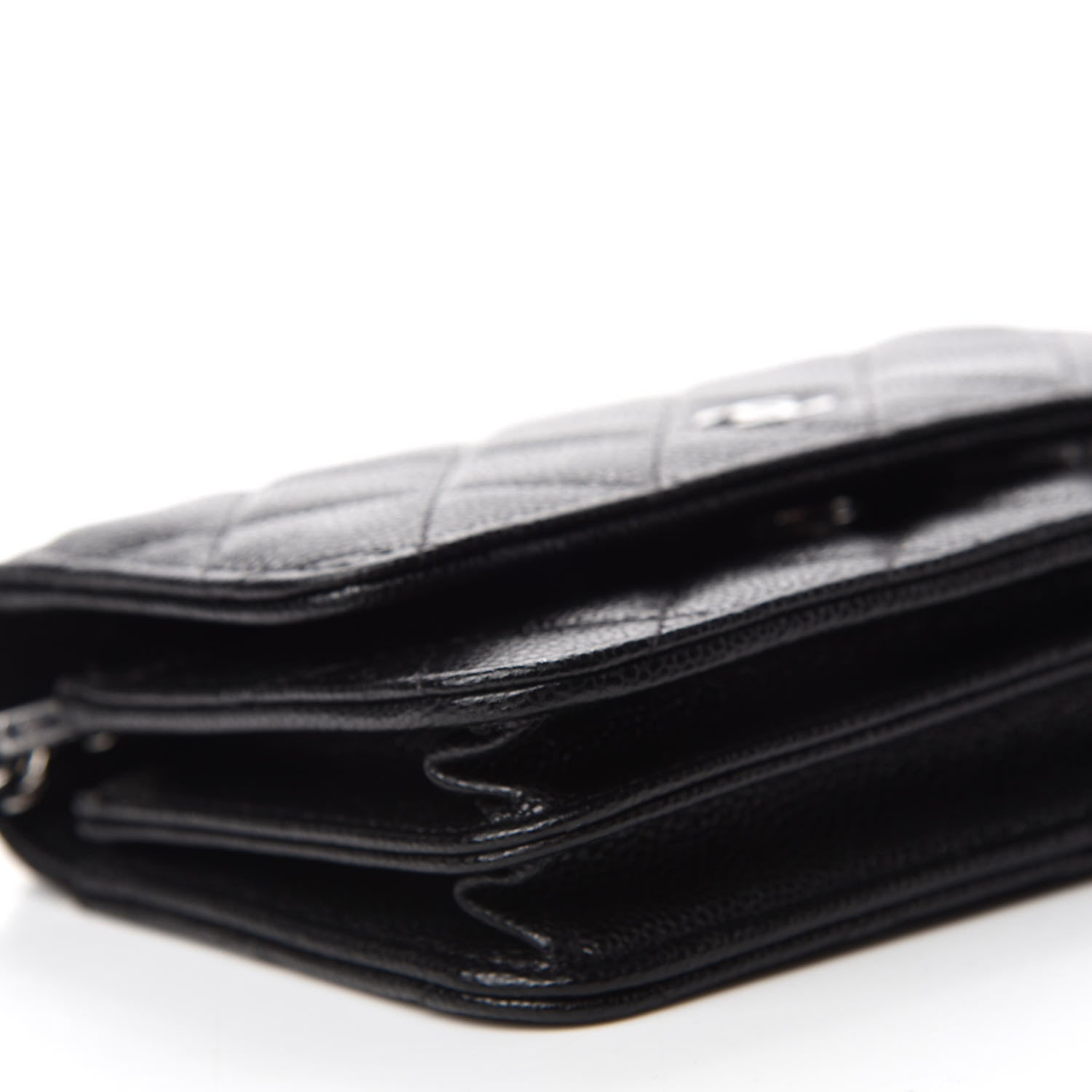Chanel Caviar Quilted Mini Wallet On Chain WOC Black 6 of 10