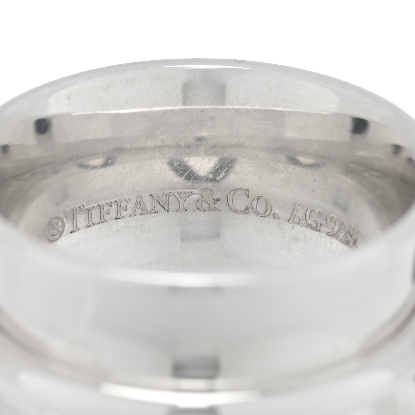 Sterling Silver Wide 1837 Band Ring 48 4.5