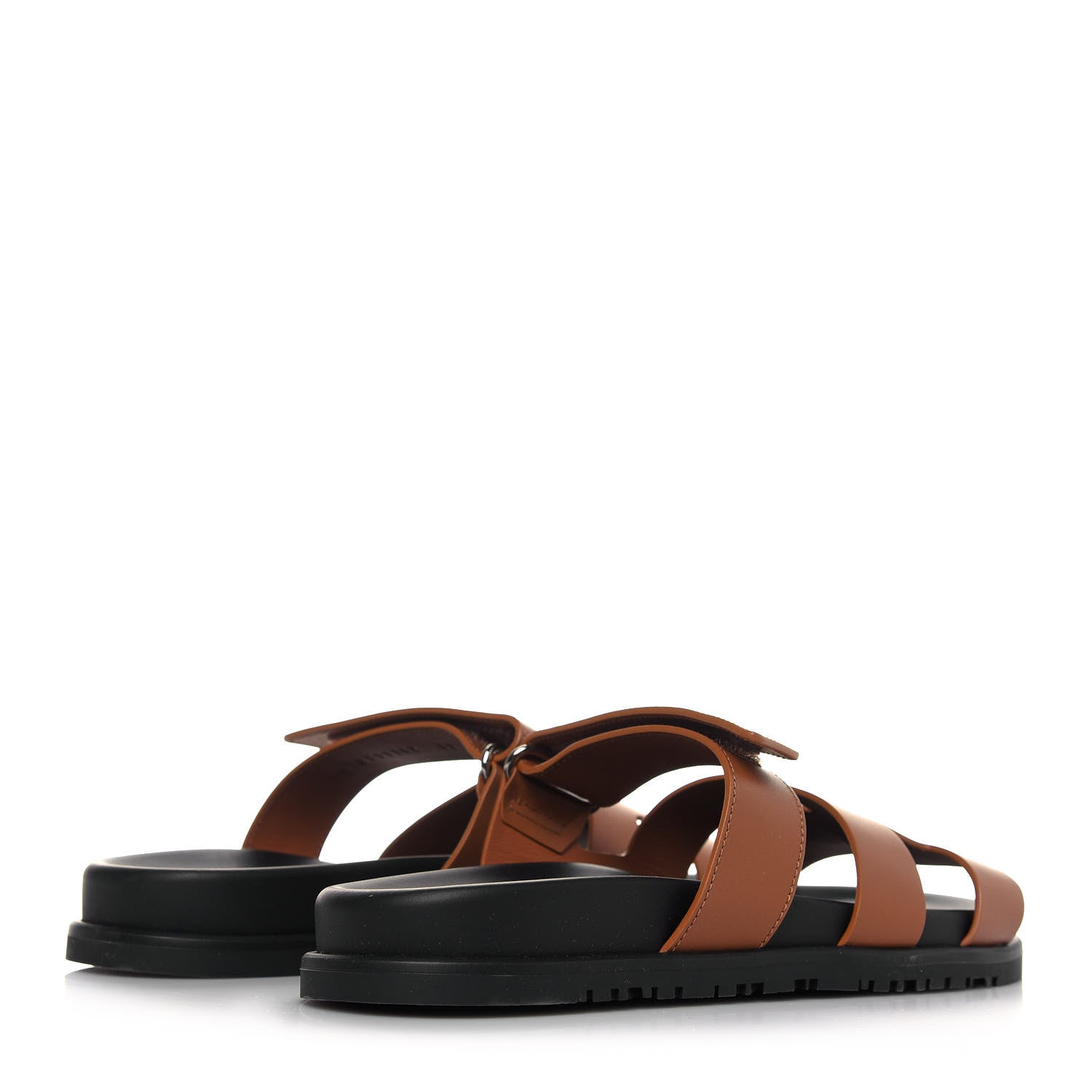 Hermes Calfskin Womens Chypre Sandals 39 Gold 4 of 8