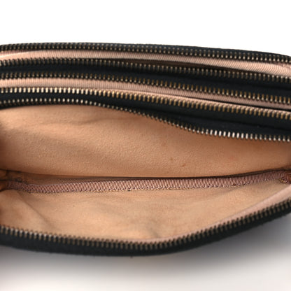 Gucci Calfskin Matelasse Mini GG Marmont Chain Crossbody Bag Black 5 of 13