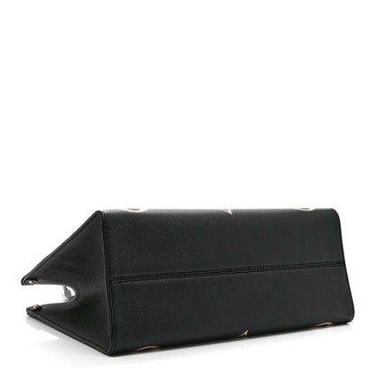 Louis Vuitton Empreinte Monogram Giant Onthego MM Black Beige 4 of 9