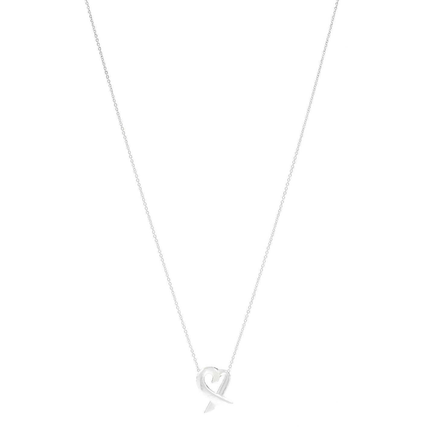 Sterling Silver Paloma Picasso Loving Heart Pendant Necklace