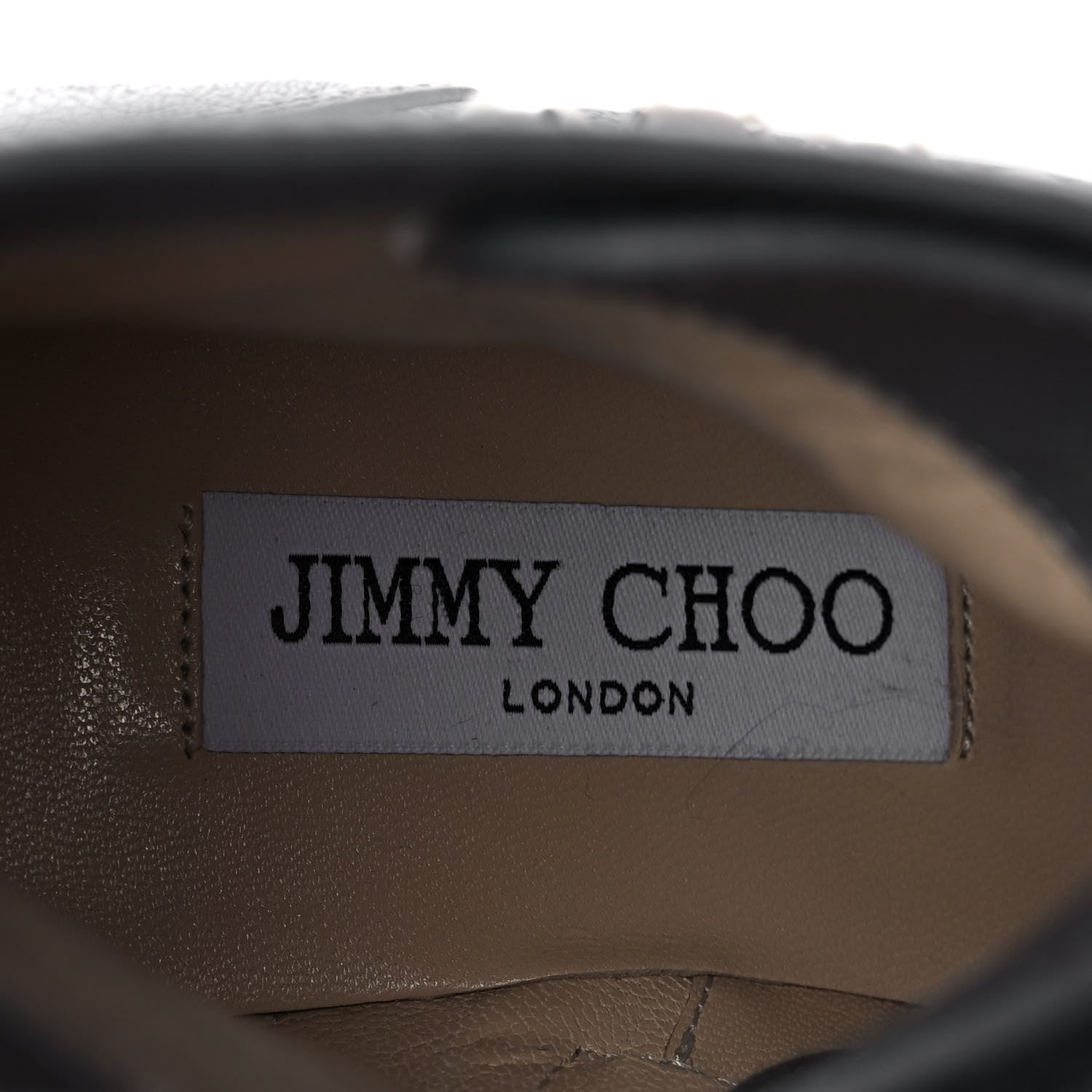 Jimmy Choo Grained Calfskin Crystal Embellished Cruz Combat Boots 38.5 Grey 7 of 8