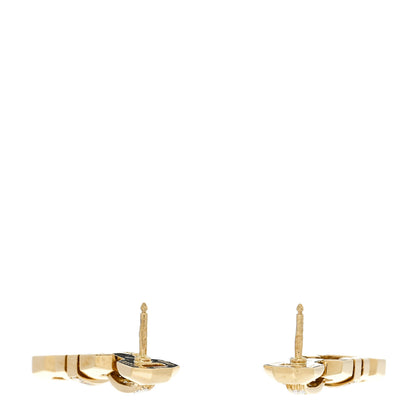 Cartier 18K Yellow Gold Diamond Fox Trot Earrings 3 of 4