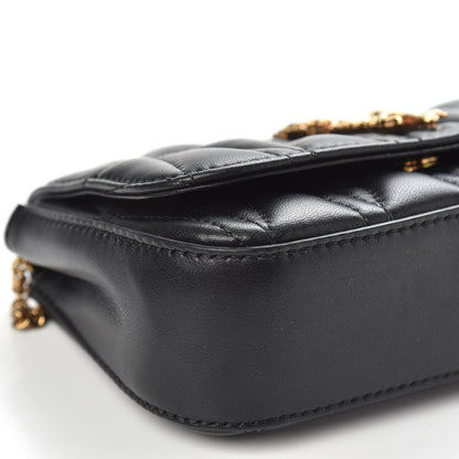 Versace Nappa Quilted Virtus Evening Bag Black 8 of 11