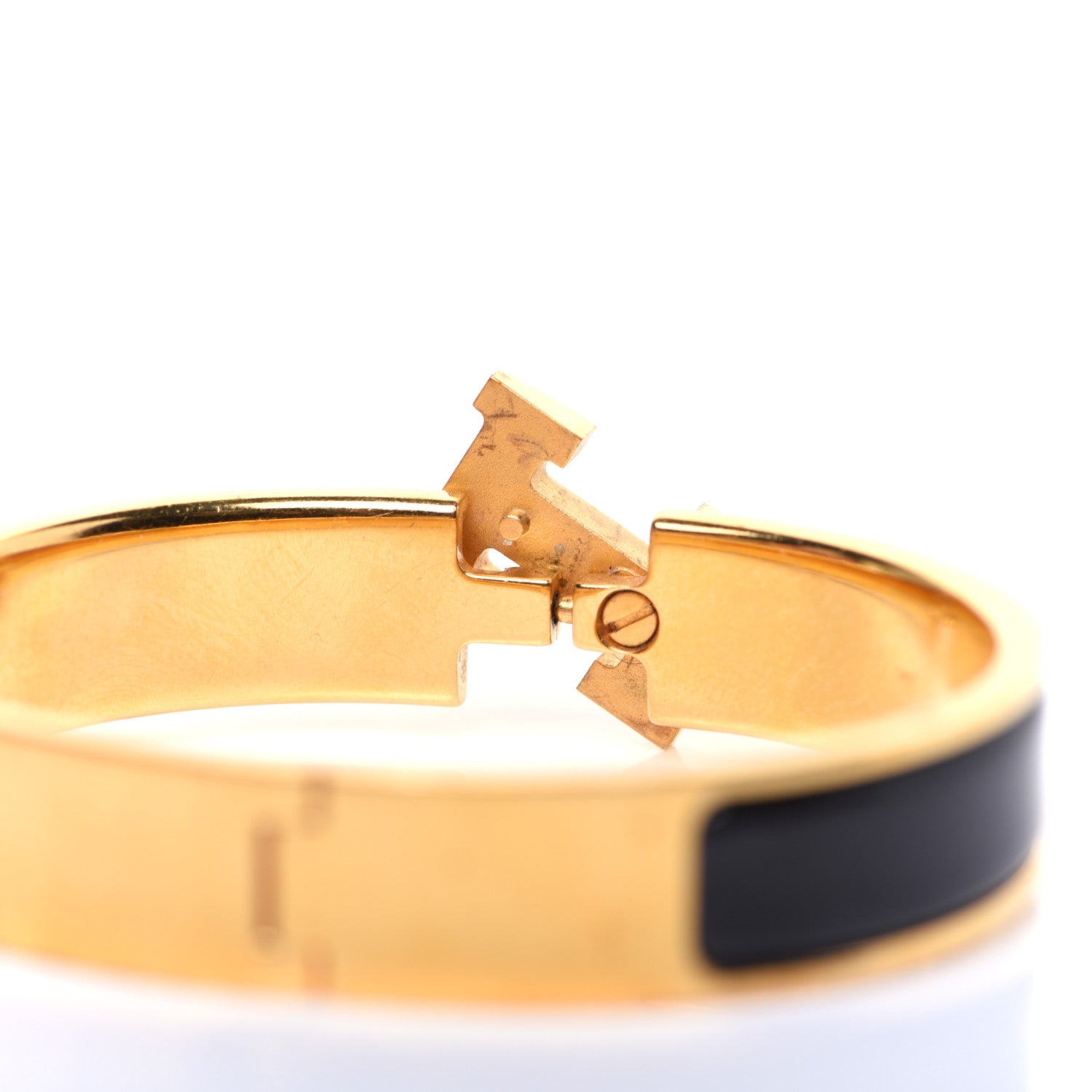 Hermes Enamel Narrow Clic Clac H Bracelet PM Black 5 of 7