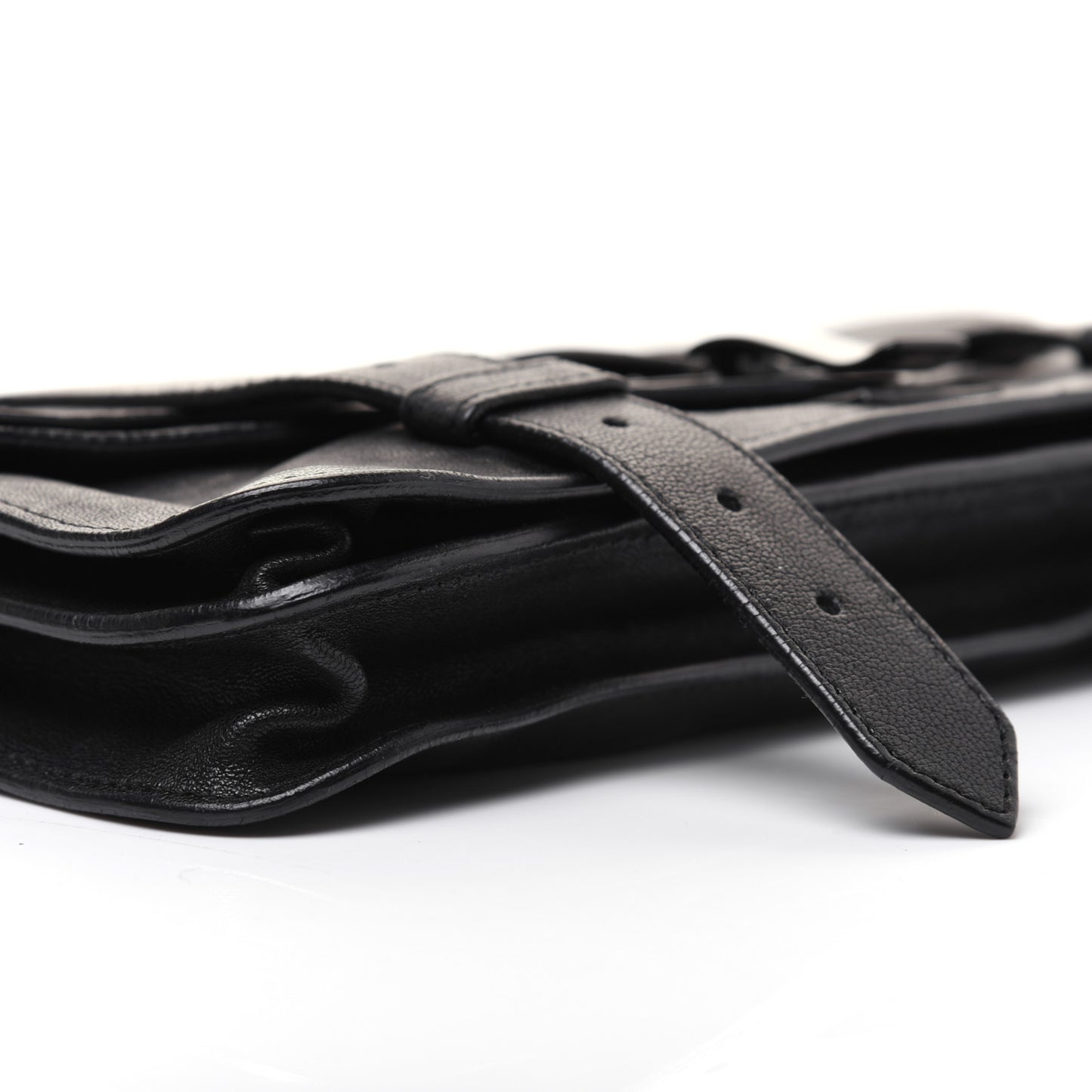 Lambskin PS1 Pochette Clutch Black