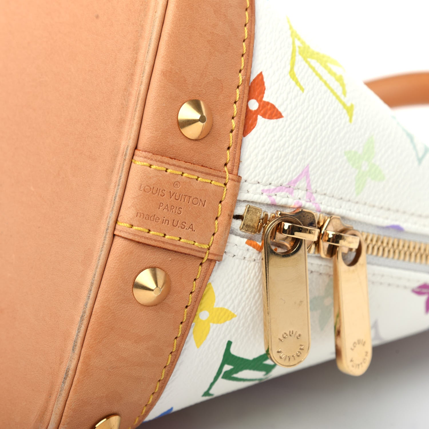 Louis Vuitton Monogram Multicolor Alma White 7 of 10
