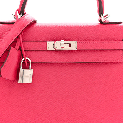 Hermes Epsom Kelly Sellier 25 Rose Extreme 8 of 12
