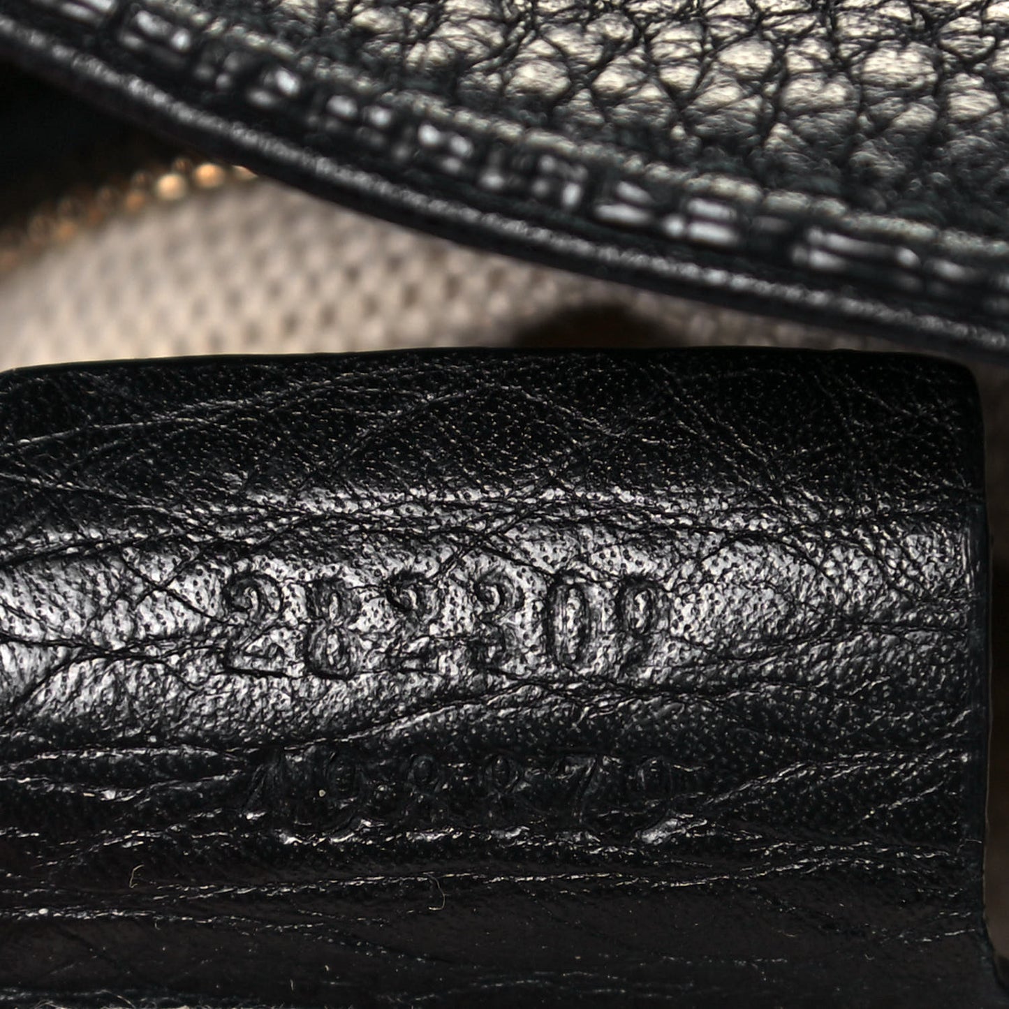 Pebbled Calfskin Medium Soho Shoulder Bag Black