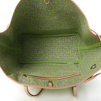 Louis Vuitton Monogram Graffiti Neverfull GM Green 5 of 10