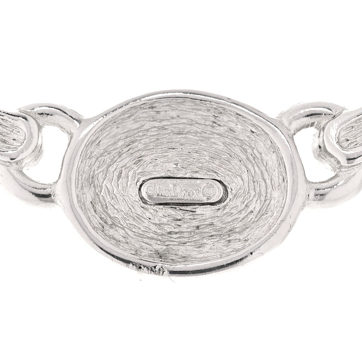 Christian Dior Crystal Necklace Silver 5 of 7