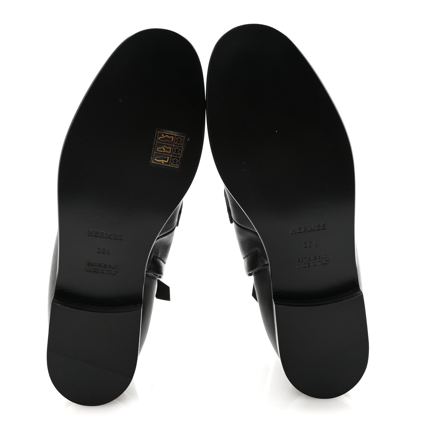 Hermes Calfskin Kelsey Ankle Boots 38.5 Black 6 of 9