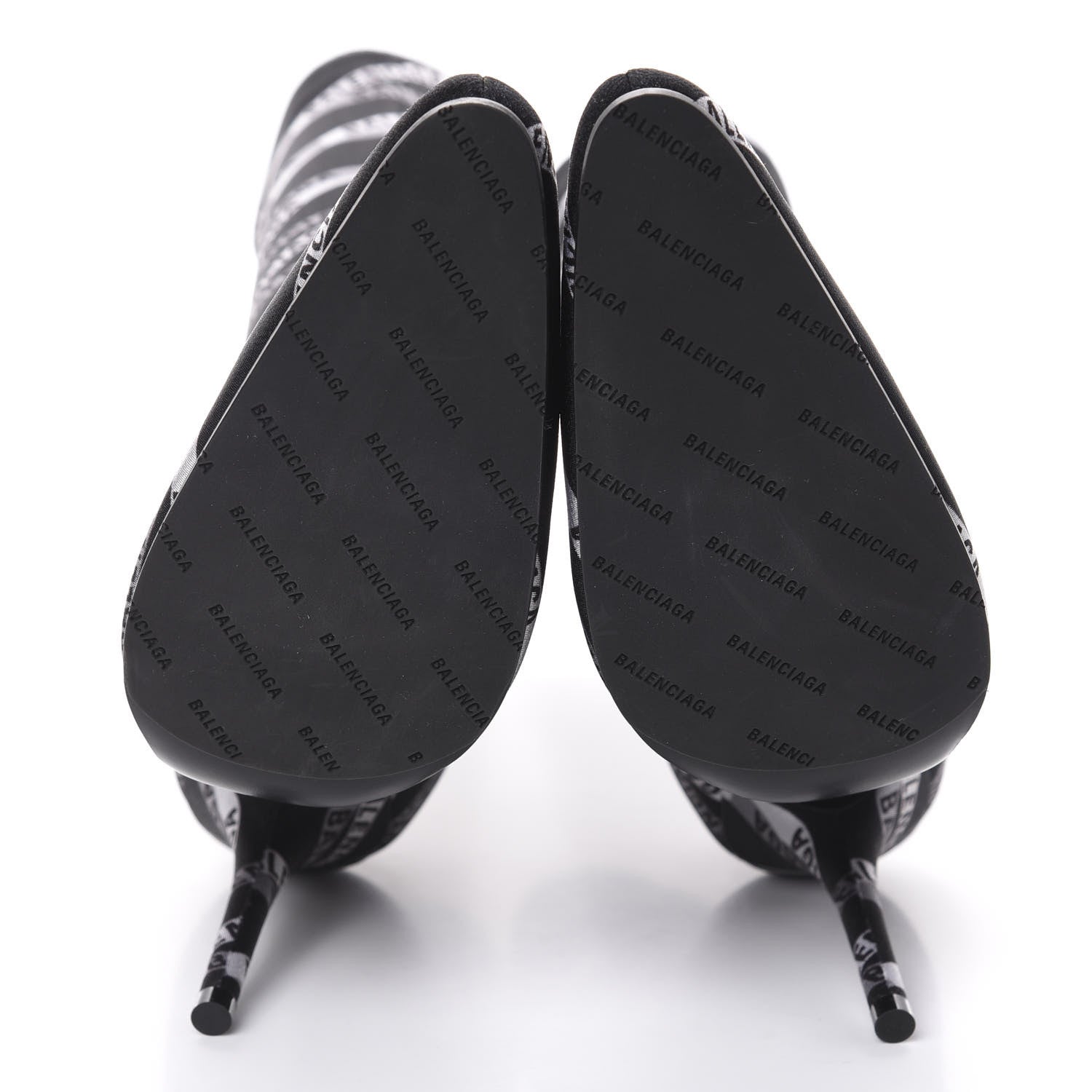 Balenciaga Spandex Losange Monogram 110mm Booties 39 Gris Black 6 of 6