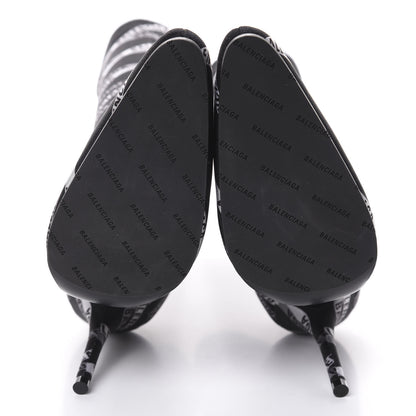 Balenciaga Spandex Losange Monogram 110mm Booties 39 Gris Black 6 of 6