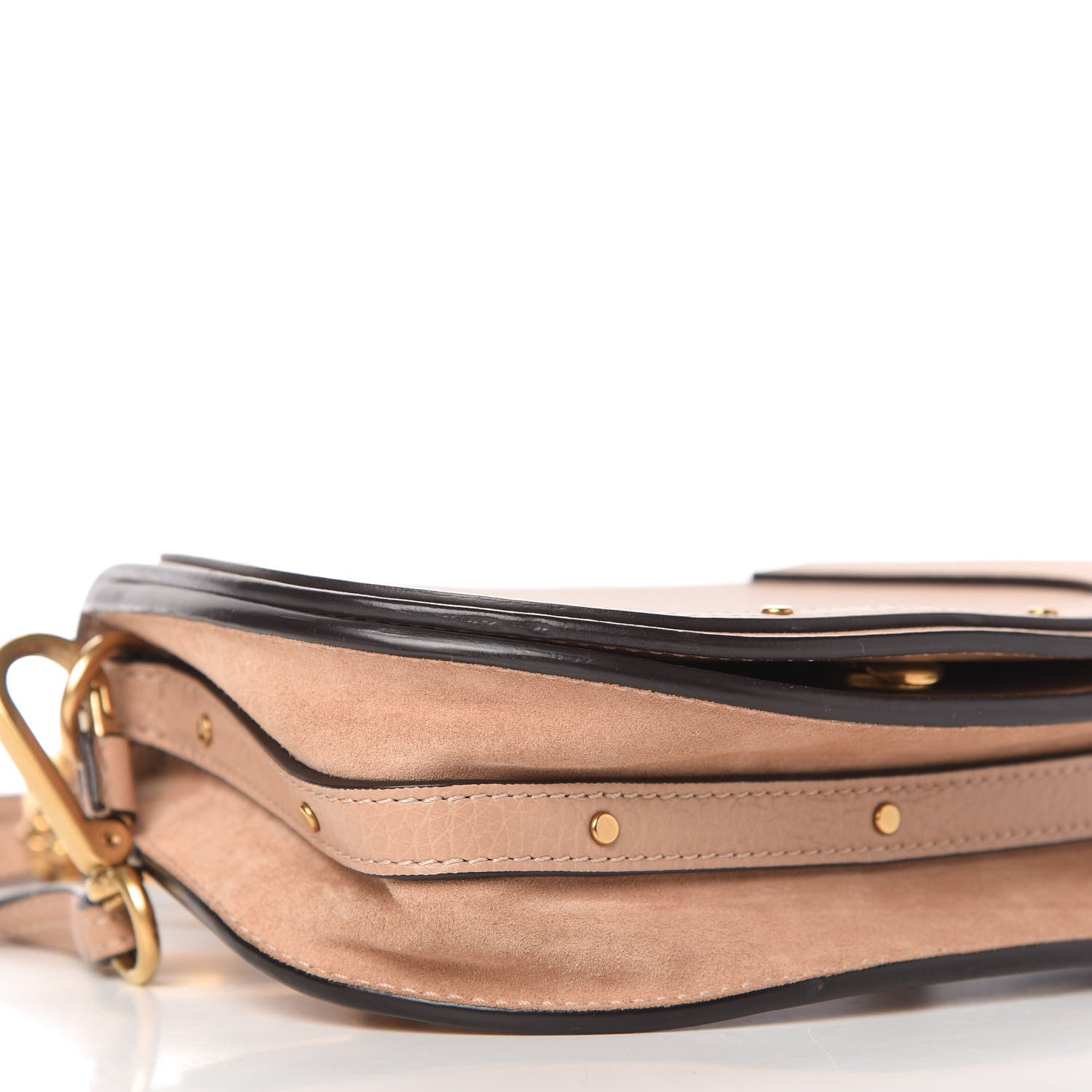 Chloe Calfskin Suede Small Nile Bracelet Bag Biscotti Beige 6 of 10