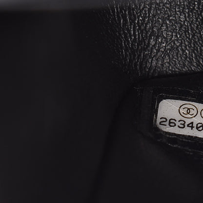 Chanel Metallic Crumpled Calfskin Quilted Small Double Flap Black 8 of 10