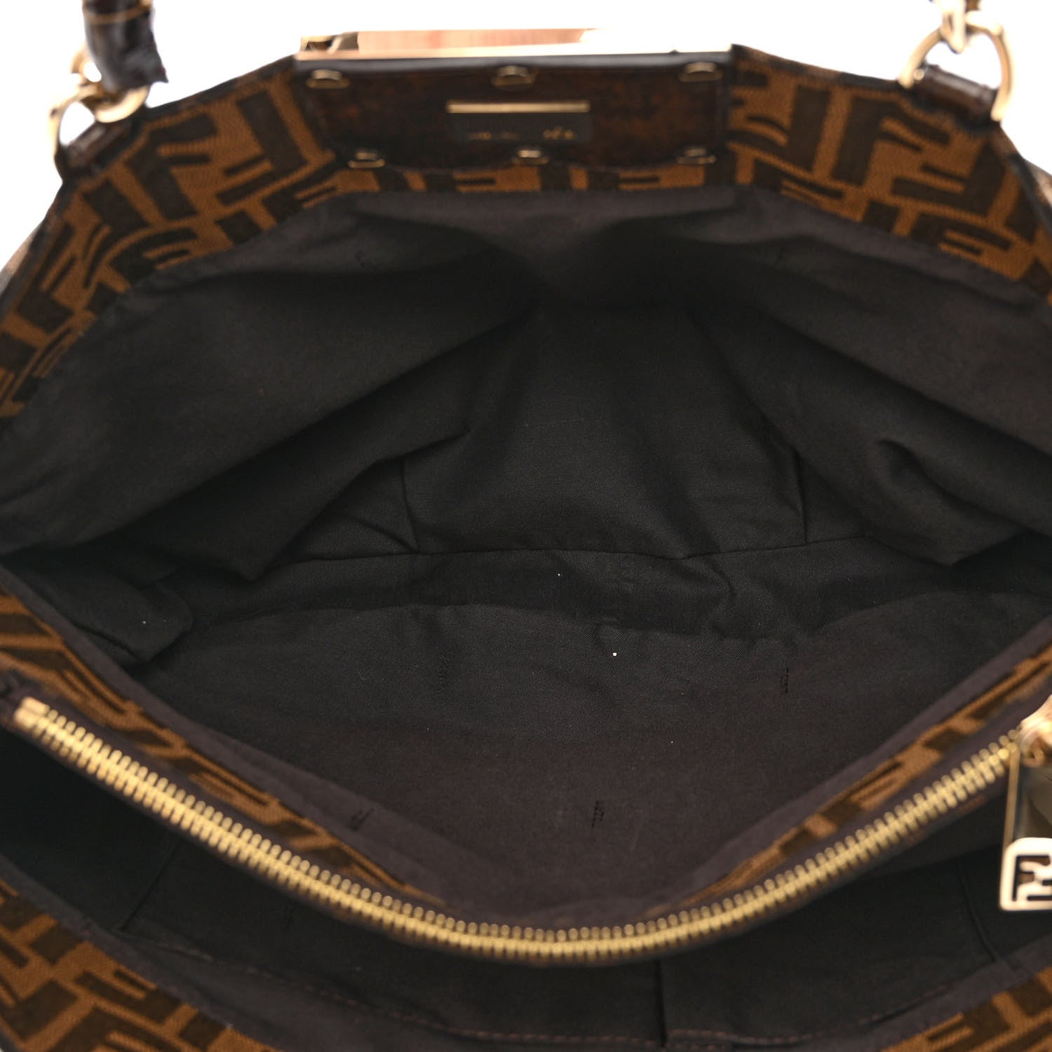 Fendi Zucca Mia Tote Tobacco 5 of 10