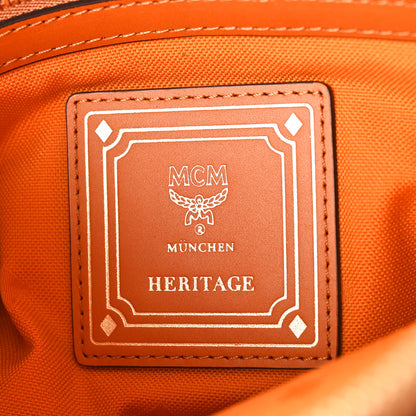 MCM Visetos Mini Pouch Cognac 6 of 9