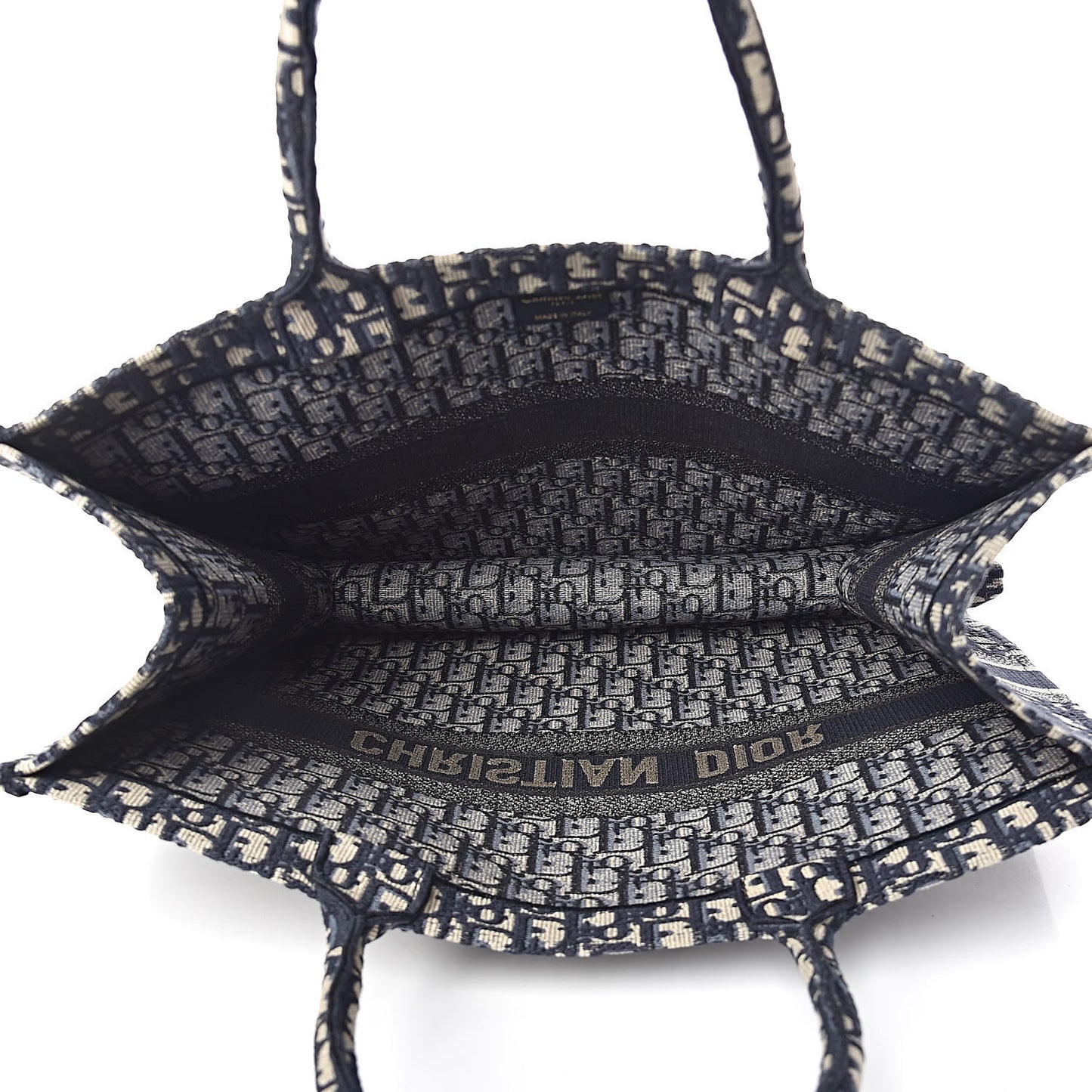 Oblique Book Tote Blue Multicolor