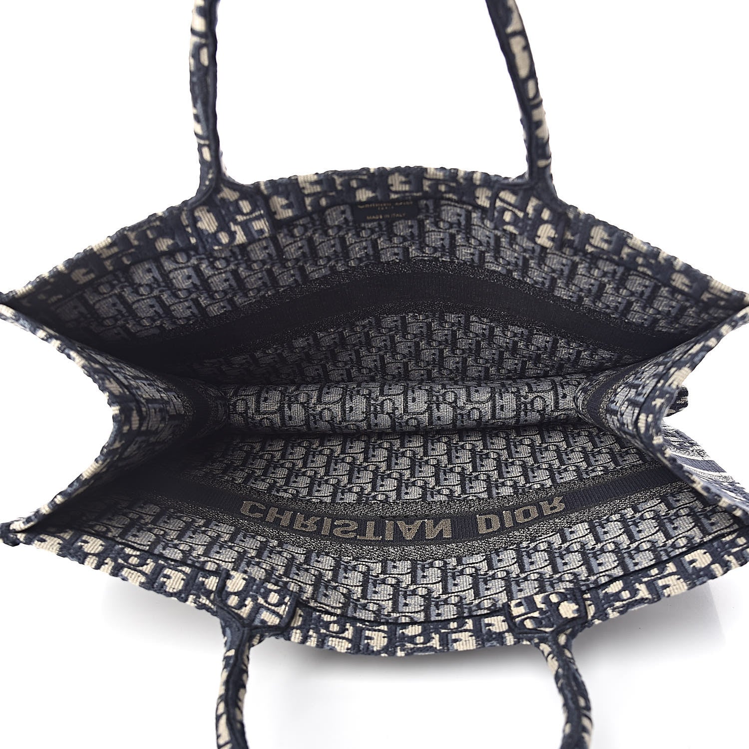 Christian Dior Oblique Book Tote Blue Multicolor 5 of 11