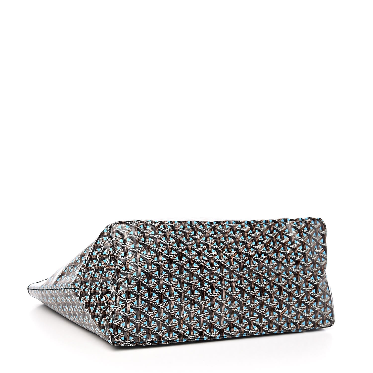 Goyard Goyardine Saint Louis Claire Voie GM Black Blue 5 of 11